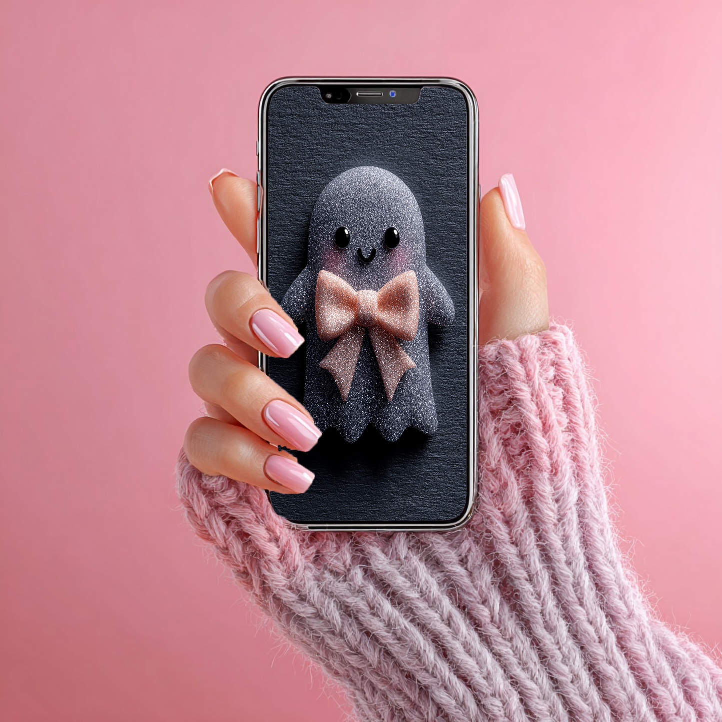 Kawaii-Geist Hintergrundbild mit Schleife | Digitaler Download