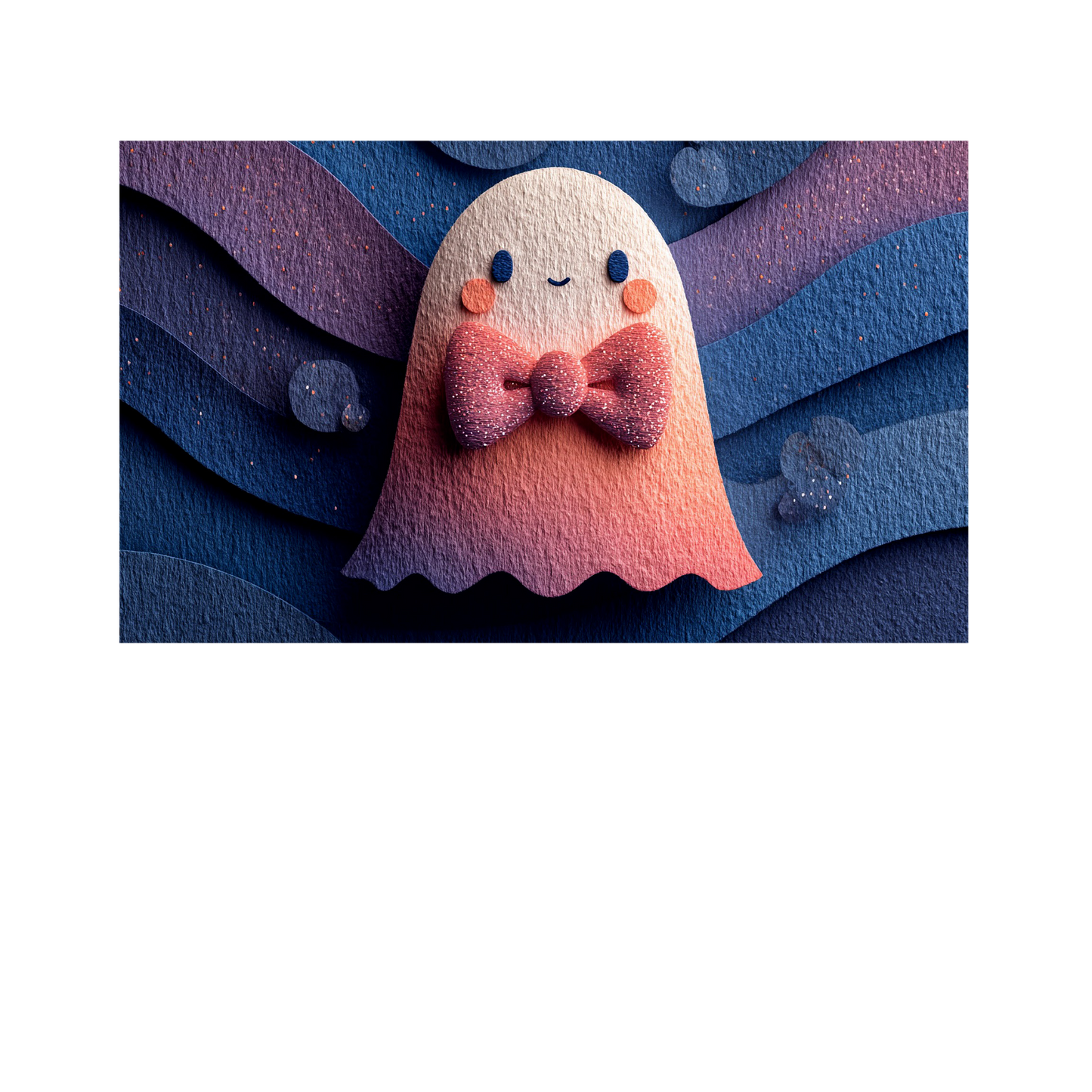 Geist mit Schleife | Digitales Desktop-Wallpaper (nur privater Gebrauch)