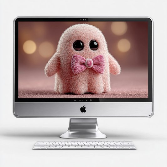 Geist mit Schleife | Digitales Desktop-Wallpaper (nur privater Gebrauch)