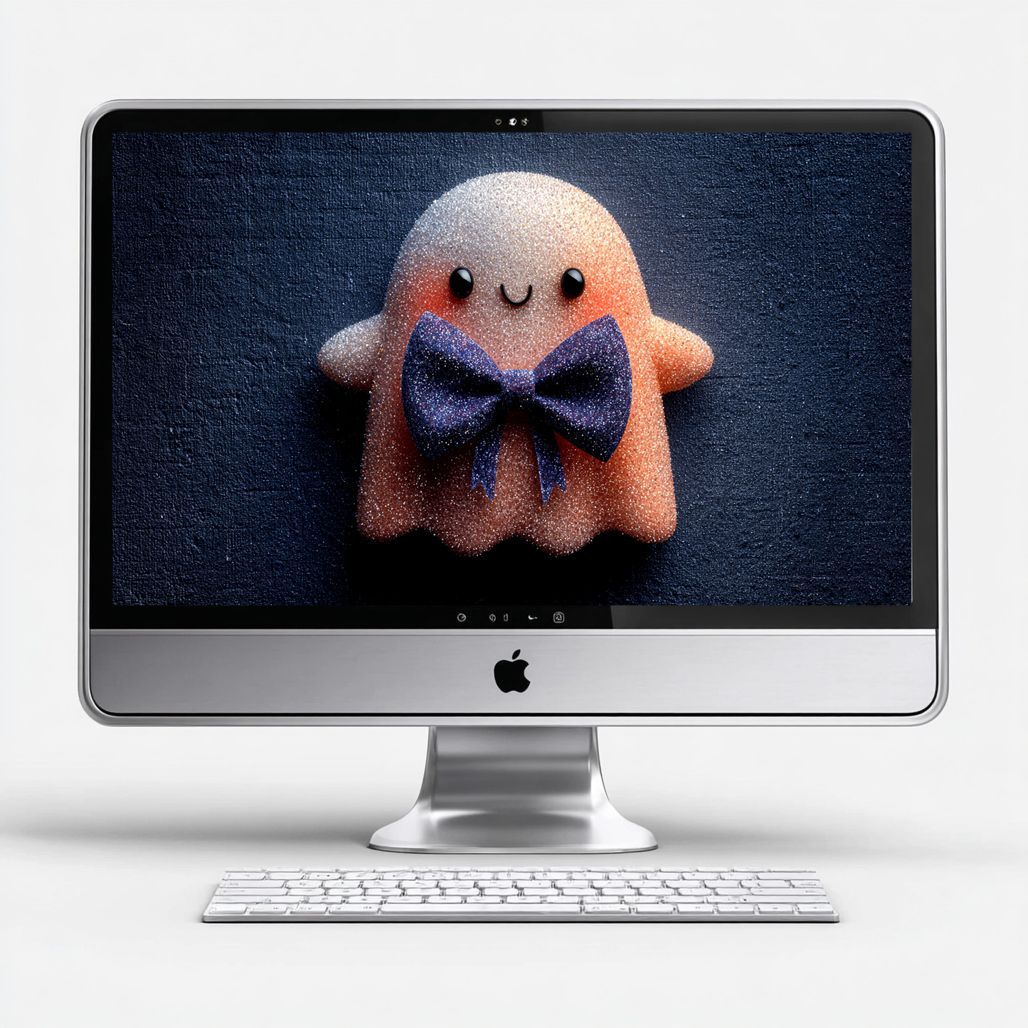 Geist mit Schleife | Digitales Desktop-Wallpaper (nur privater Gebrauch)