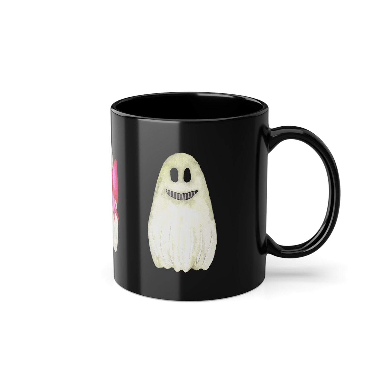 Halloween Tasse Schwarz | Lustige Geister Keramiktasse | Herbst Geschenkidee | Spülmaschinenfest & mikrowellengeeignet