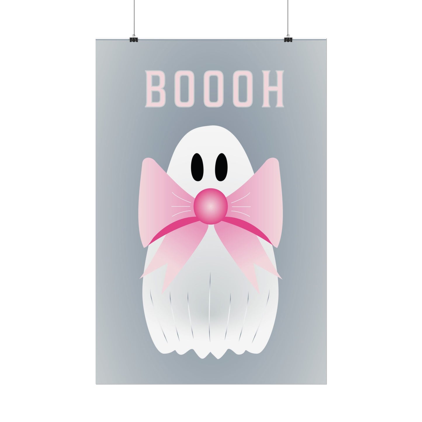 Kleiner Geist mit pinker Schleife | Print on Demand