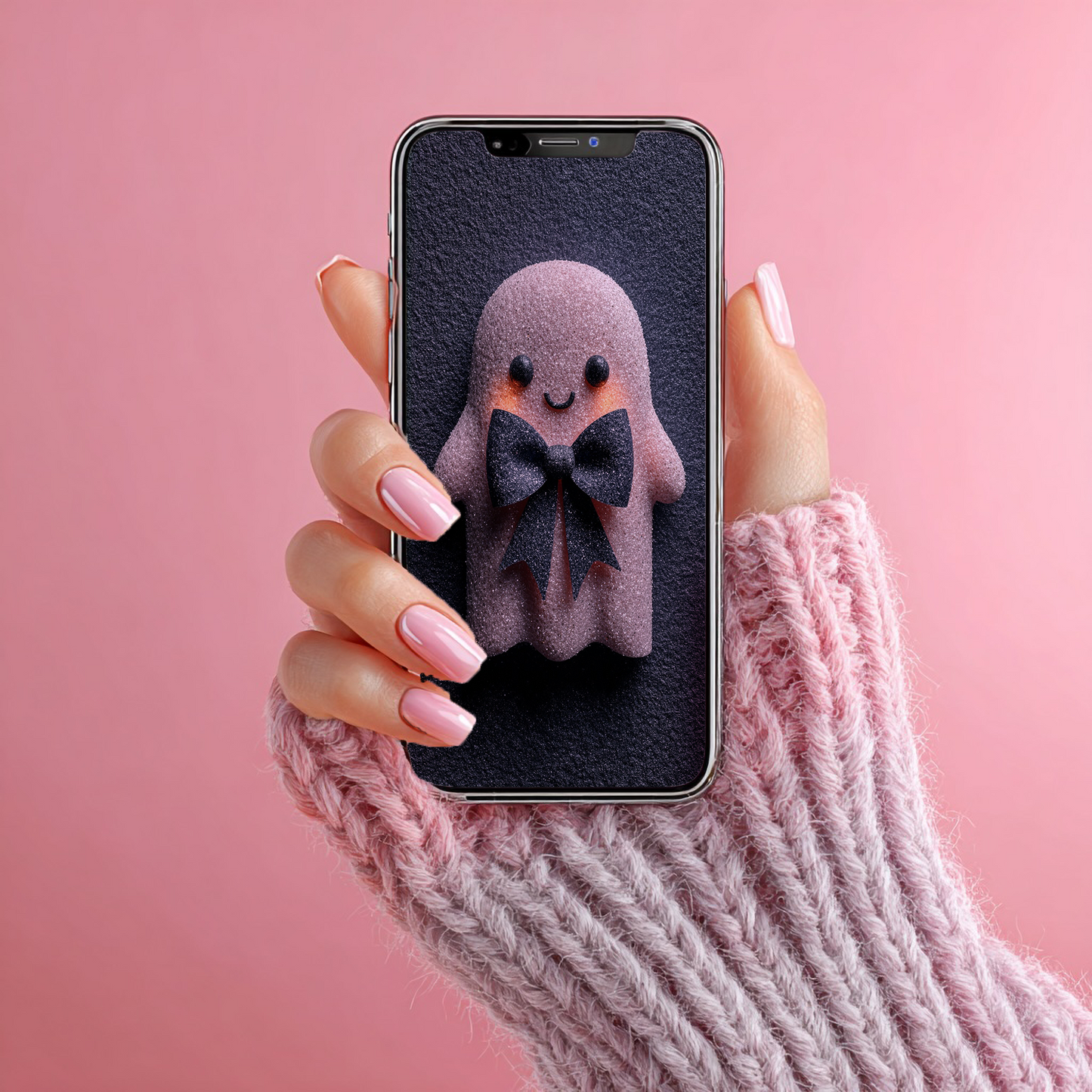 Kawaii-Geist Hintergrundbild mit Schleife | Digitaler Download